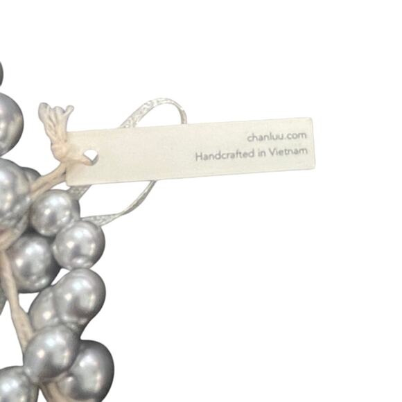Chan Luu Grey Pearl Holly Stretch Bracelet Set With Silver Clasp NWT - Picture 6 of 6